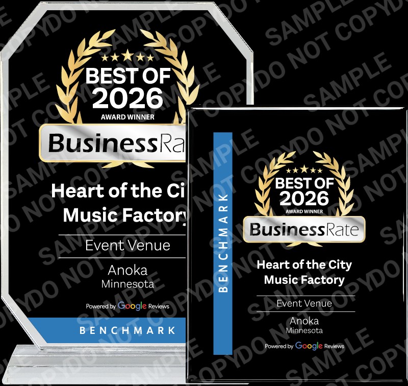 Heart of the City Music Factory award for Event Venue