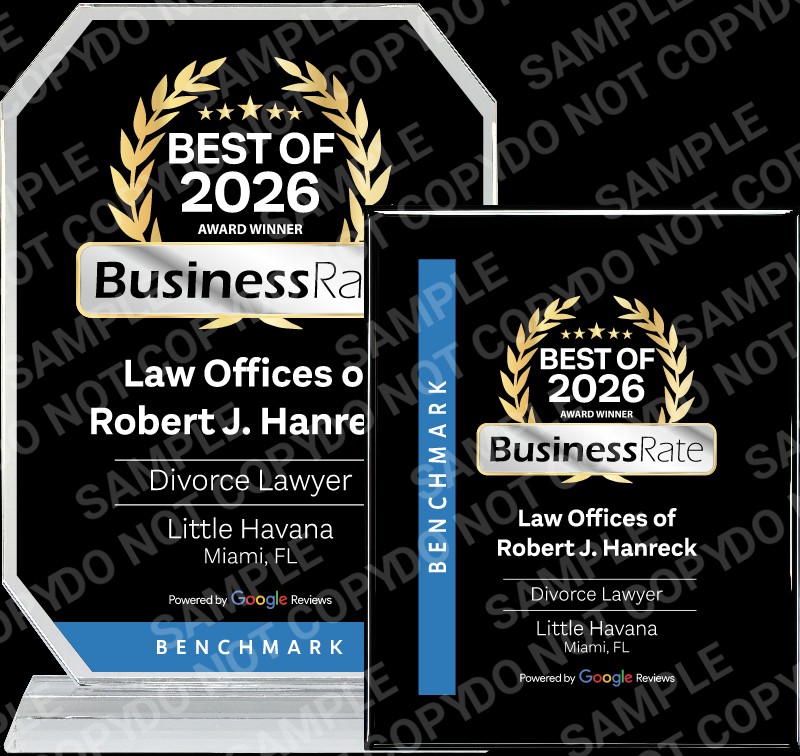 Law Offices of Robert J. Hanreck award for Best Divorce Lawyer